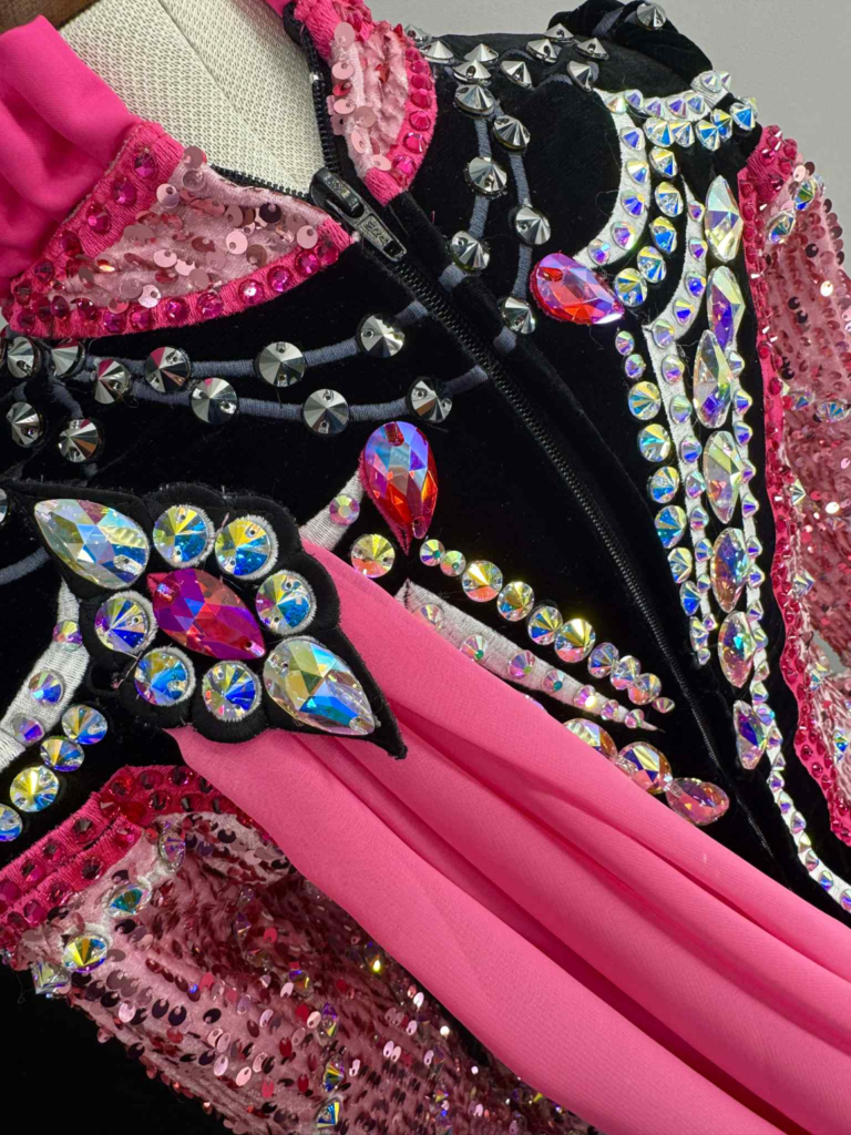 Pink & Black Irish dance costume